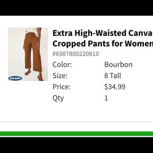 Old navy extra high rise wide leg 8tall
